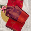 Pulsating Purple Soft Banarasi Silk Saree With Bucolic Blouse Piece