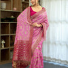 Conflate Baby Pink Soft Silk Saree With Prodigal Blouse Piece