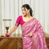 Conflate Baby Pink Soft Silk Saree With Prodigal Blouse Piece
