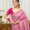 Conflate Baby Pink Soft Silk Saree With Prodigal Blouse Piece