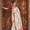 Delectable Beige Soft Silk Saree With Smashing Blouse Piece