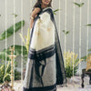 Adorable Off White Soft Silk Saree With Flameboyant Blouse Piece