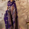 Phenomenal Purple Soft Silk Saree With Engrossing Blouse Piece