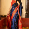 Phenomenal Navy Blue Soft Silk Saree With Deserving Blouse Piece
