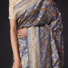 Admirable Grey Soft Silk Saree With Denouement Blouse Piece
