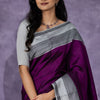 Supernal Wine Soft Silk Saree With Enigmatic Blouse Piece