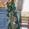 Majesty Dark Green Soft Silk Saree With Desirable Blouse Piece
