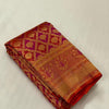 Improbable Red Soft Silk Saree With Winsome Blouse Piece