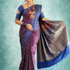 Fancifull Purple Soft Silk Saree With Hypnotic Blouse Piece