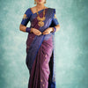 Fancifull Purple Soft Silk Saree With Hypnotic Blouse Piece