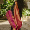 Evocative Black Soft Silk Saree With Brood Blouse Piece