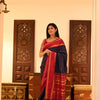 Angelic Navy Blue Soft Silk Saree With Diaphanous Blouse Piece