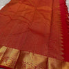 Skinny Red Soft Banarasi Silk Saree With Precious Blouse Piece