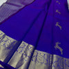 Angelic Royal Blue Soft Banarasi Silk Saree With Panoply Blouse Piece