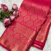 Scintilla Dark Pink Soft Banarasi Silk Saree With Panoply Blouse Piece