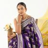 Refreshing Purple Soft Silk Saree With Pretty Blouse Piece