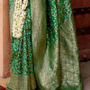 Enchanting Green Soft Silk Saree With Aplomb Blouse Piece
