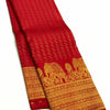 Desirable Red Soft Banarasi Silk Saree With Opulent Blouse Piece