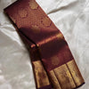 Assemblage Wine Soft Banarasi Silk Saree With Fairytale Blouse Piece