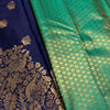 Desiring Navy Blue Soft Banarasi Silk Saree With Invaluable Blouse Piece
