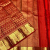 Ethnic Red Soft Banarasi Silk Saree With Prominent Blouse Piece