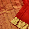 Ethnic Red Soft Banarasi Silk Saree With Prominent Blouse Piece