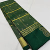 Gratifying Dark Green Soft Banarasi Silk Saree With Radiant Blouse Piece