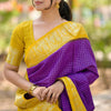Felicitous Purple Soft Silk Saree With Sizzling Blouse Piece