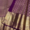 Resplendent Purple Soft Banarasi Silk Saree With Felicitous Blouse Piece