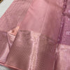 Innovative Baby Pink Soft Silk Saree With Vestigial Blouse Piece