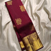 Tantalizing Maroon Soft Banarasi Silk Saree With Staring Blouse Piece