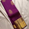 Transcendent Purple Soft Banarasi Silk Saree With Beguiling Blouse Piece