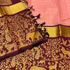 Cynosure Pink Soft Silk Saree With Dazzling Blouse Piece