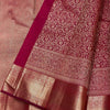 Inimitable Maroon Soft Banarasi Silk Saree With Exceptional Blouse Piece