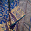 Forbearance Royal Blue Soft Banarasi Silk Saree With Desultory Blouse Piece