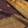 Ravishing Brown Soft Banarasi Silk Saree With Delightful Blouse Piece