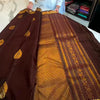 Tantalizing Brown Soft Banarasi Silk Saree With Prominent Blouse Piece