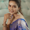 Incomparable Royal Blue Soft Banarasi Silk Saree With Invaluable Blouse Piece
