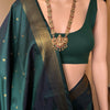 Excellent Dark Green Soft Banarasi Silk Saree With Rhapsodic Blouse Piece