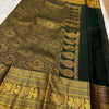 Ephemeral Dark Green Soft Banarasi Silk Saree With Amiable Blouse Piece