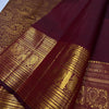 Hypnotic Maroon Soft Banarasi Silk Saree With Inimitable Blouse Piece