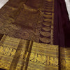 Panache Wine Soft Banarasi Silk Saree With Adorable Blouse Piece