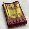 Entrancing Pruple Soft Banarasi Silk Saree With Comely Blouse Piece