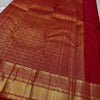 Cynosure Red Soft Banarasi Silk Saree With Marvellous Blouse Piece