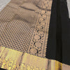 Tremendous Black Soft Banarasi Silk Saree With Pleasurable Blouse Piece