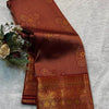 Tantalizing Maroon Soft Banarasi Silk Saree With Fugacious Blouse Piece