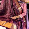 Vibrant Purple Soft Banarasi Silk Saree With Winsome Blouse Piece