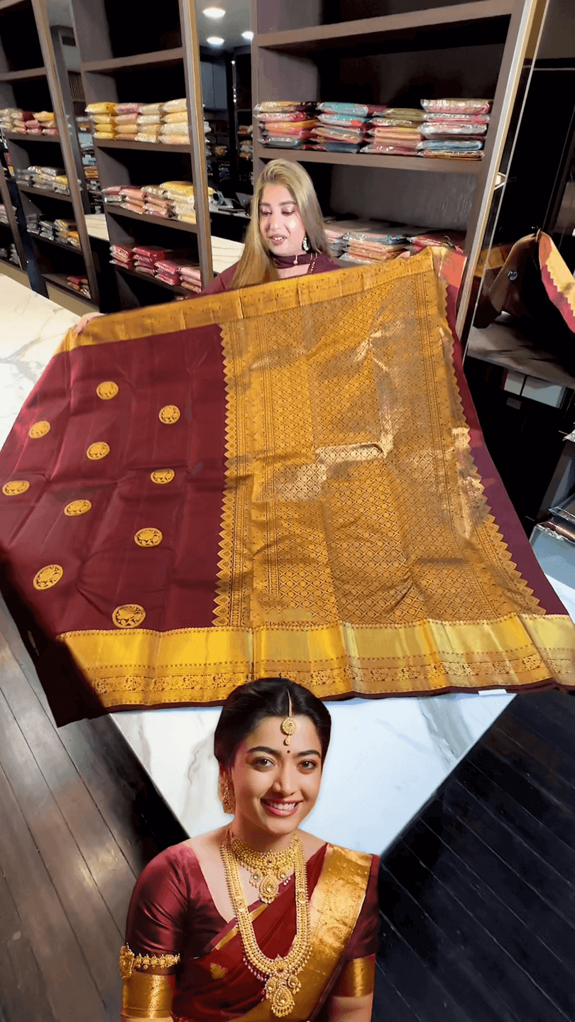Susurrous Maroon Soft Banarasi Silk Saree With Tremendous Blouse Piece