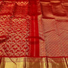 Divine Red Soft Banarasi Silk Saree With Trendy Blouse Piece