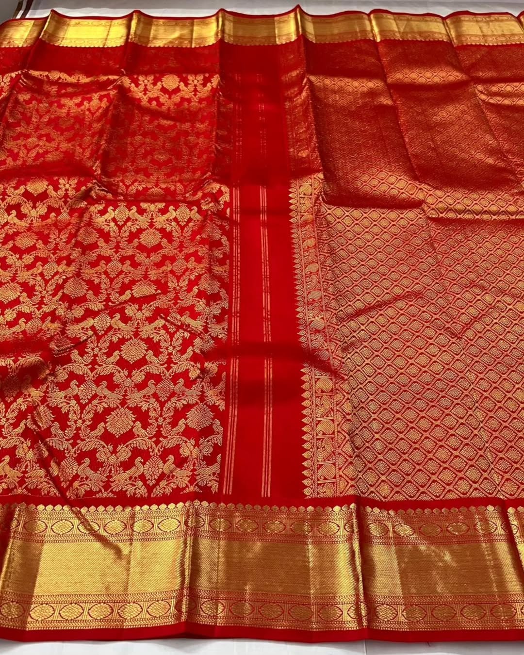 Divine Red Soft Banarasi Silk Saree With Trendy Blouse Piece
